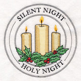 Silent Night Candle Stamp