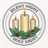 Silent Night Candle Stamp