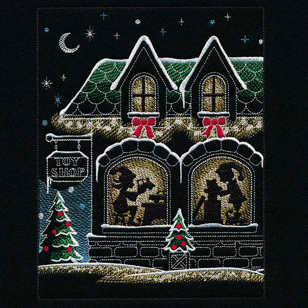 Santa's Workshop Panel Scene 1