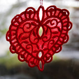 Delicate Filigree Heart (Lace)