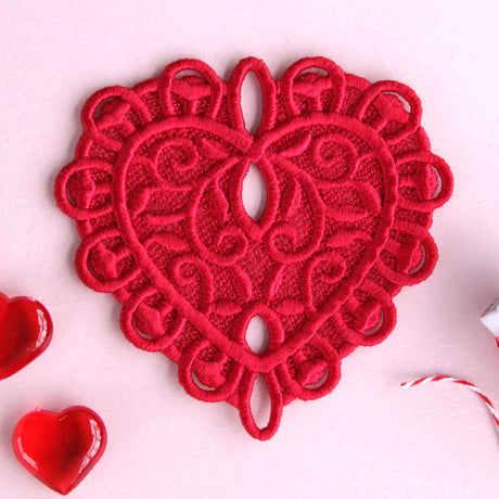 Delicate Filigree Heart (Lace)