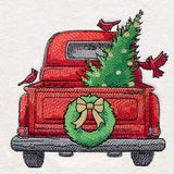 Christmas Trees & Cardinals Retro Truck