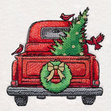 Christmas Trees & Cardinals Retro Truck