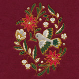 Christmas Textures Poinsettia & Dove Feature