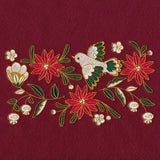 Christmas Textures Poinsettia & Dove Border