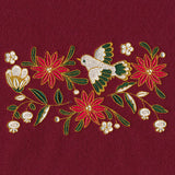 Christmas Textures Poinsettia & Dove Border