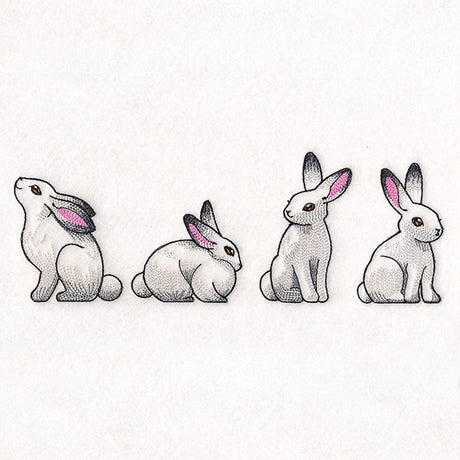 Bunnies in Winter Border