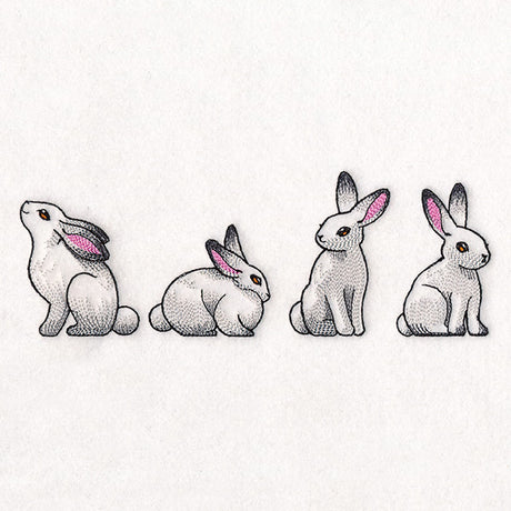 Bunnies in Winter Border