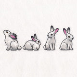Bunnies in Winter Border