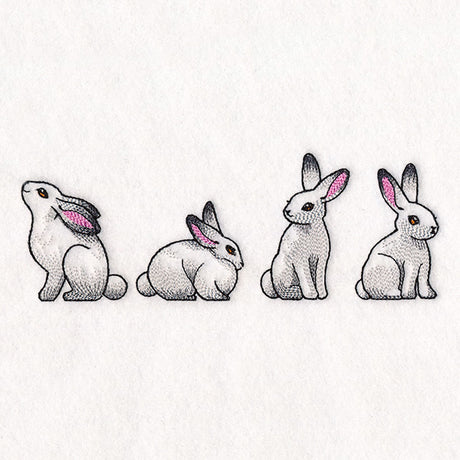 Bunnies in Winter Border