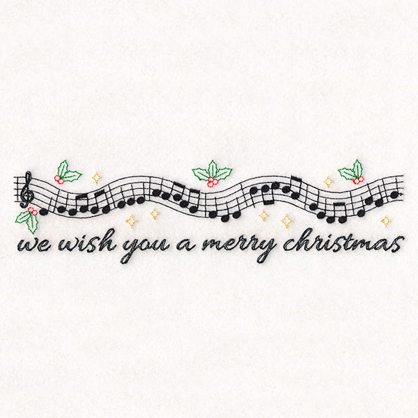 Christmas Music Borders - We Wish You Merry Christmas