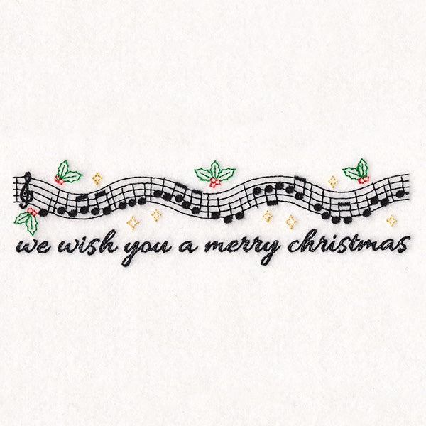 Christmas Music Borders - We Wish You Merry Christmas