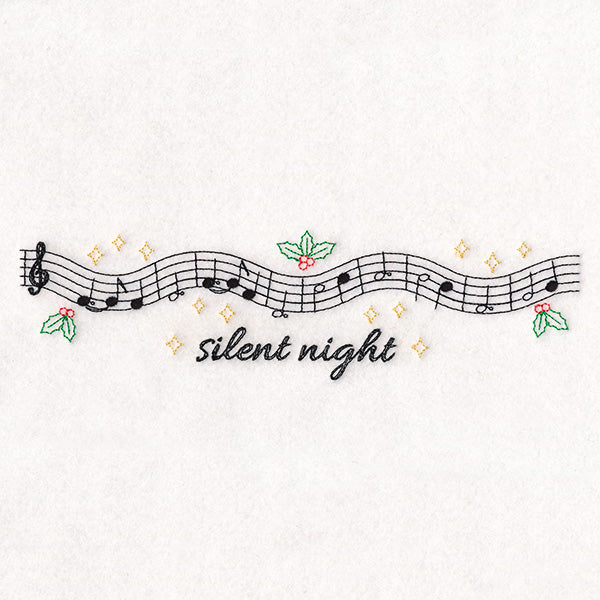 Christmas Music Borders - Silent Night