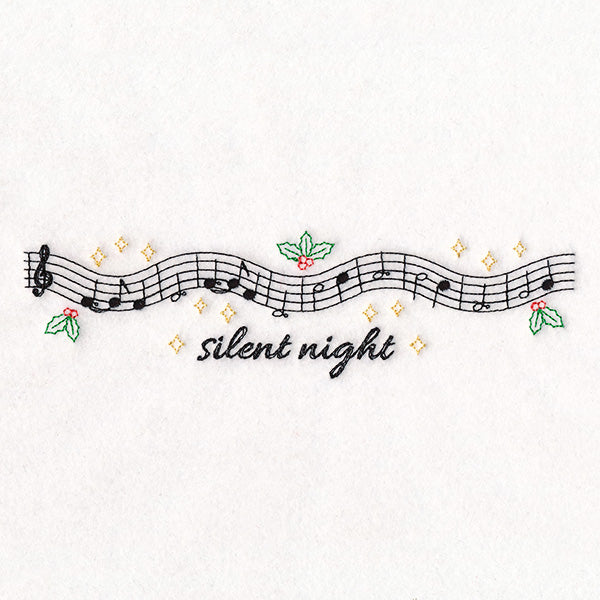 Christmas Music Borders - Silent Night