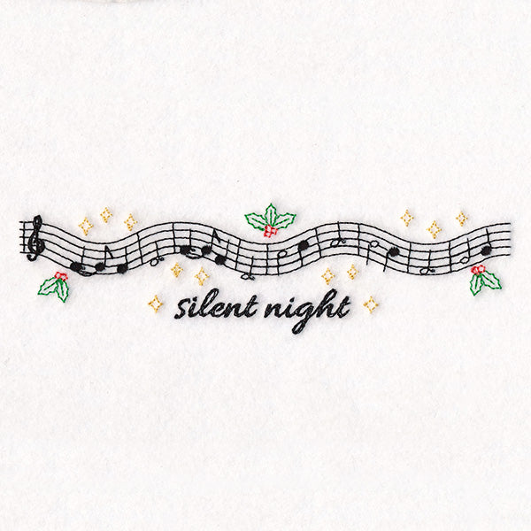 Christmas Music Borders - Silent Night