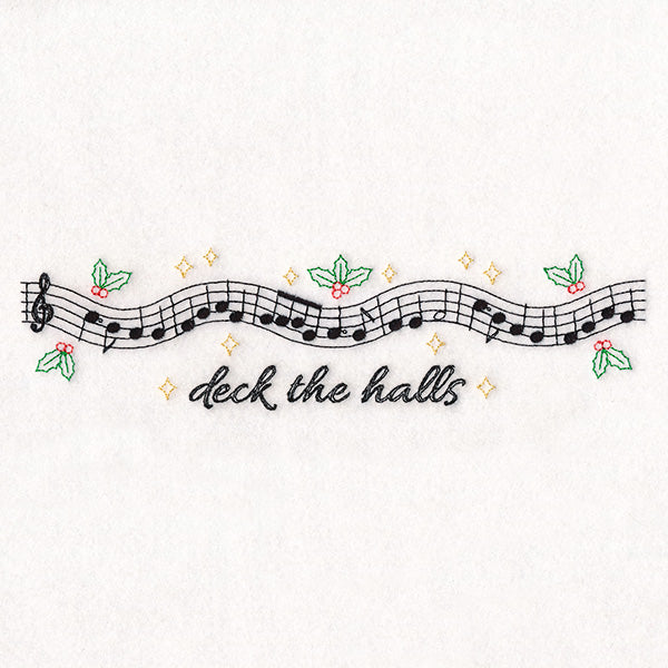 Christmas Music Borders - Deck the Halls