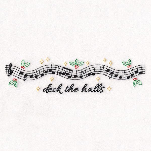 Christmas Music Borders - Deck the Halls