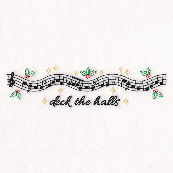 Christmas Music Borders - Deck the Halls