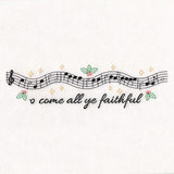 Christmas Music Borders - O Come All Ye Faithful