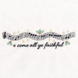 Christmas Music Borders - O Come All Ye Faithful