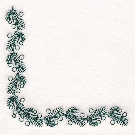 Delicate Christmas Corners - Pine