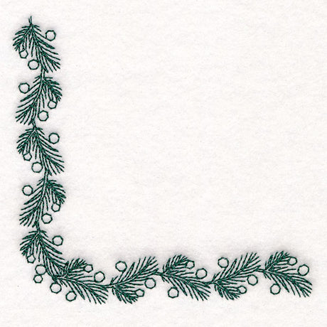 Delicate Christmas Corners - Pine