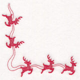 Delicate Christmas Corners - Reindeer