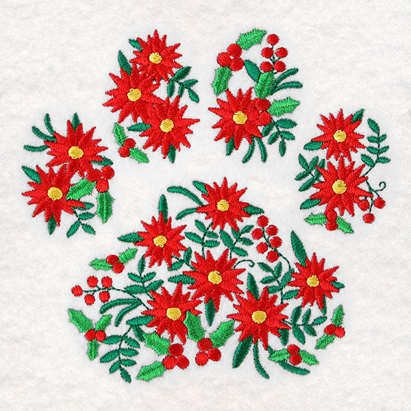 Poinsettia Pet Paw