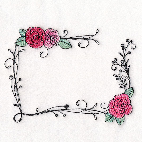 From the Heart Quilt Labels - Roses & Filigree
