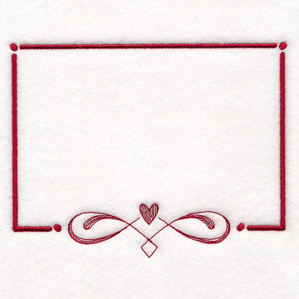 From the Heart Quilt Labels - Heart Filigree