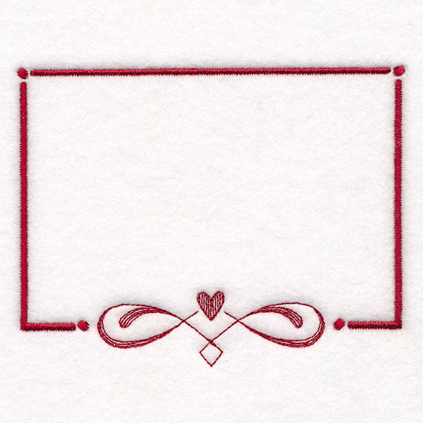 From the Heart Quilt Labels - Heart Filigree