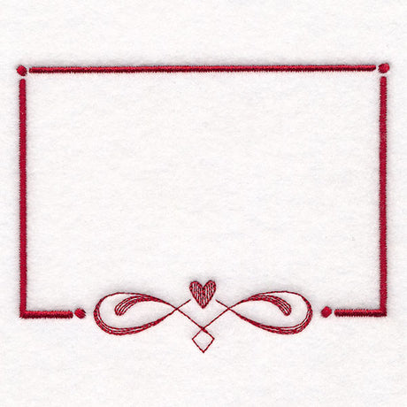 From the Heart Quilt Labels - Heart Filigree