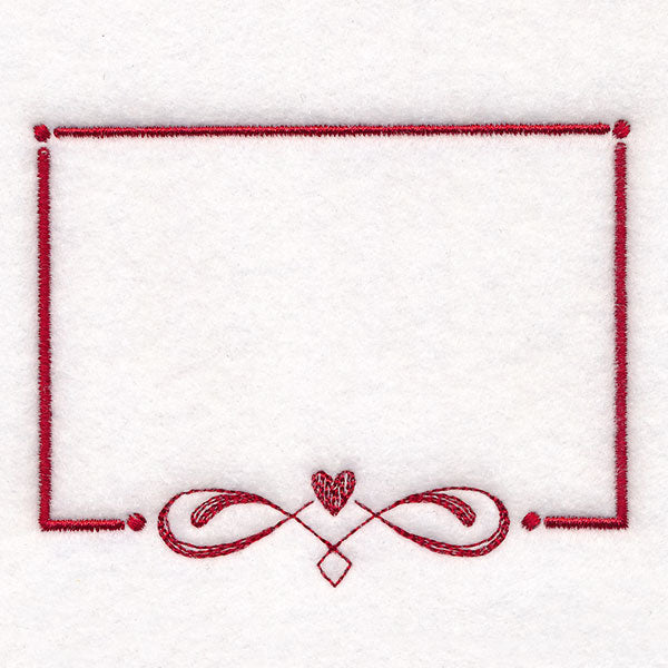 From the Heart Quilt Labels - Heart Filigree
