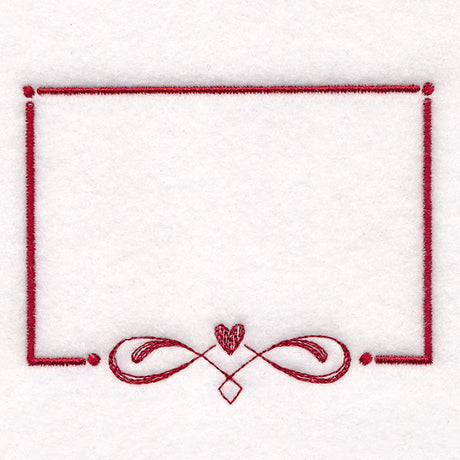 From the Heart Quilt Labels - Heart Filigree