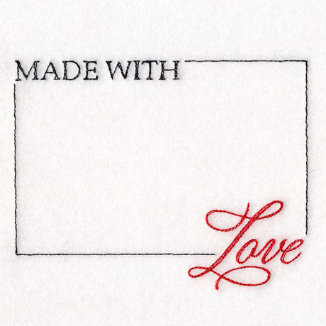 From the Heart Quilt Labels - Made with Love