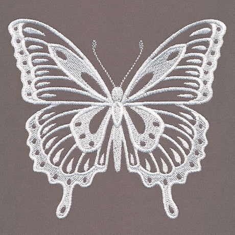 Floral Wreath & Butterfly Feature