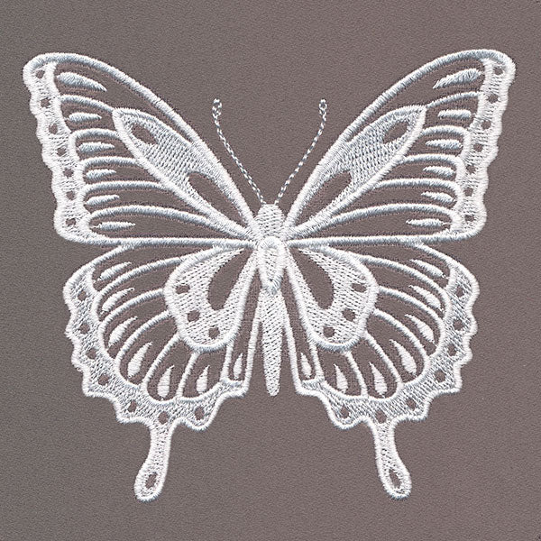 Floral Wreath & Butterfly Feature