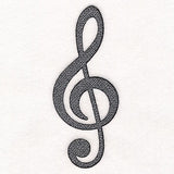Of Note Treble Clef (Embossed)