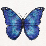 Textured & Lovely Blue Morpho Butterfly