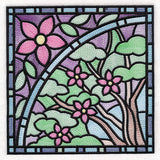 All The Seasons Stained Glass Tree - Spring