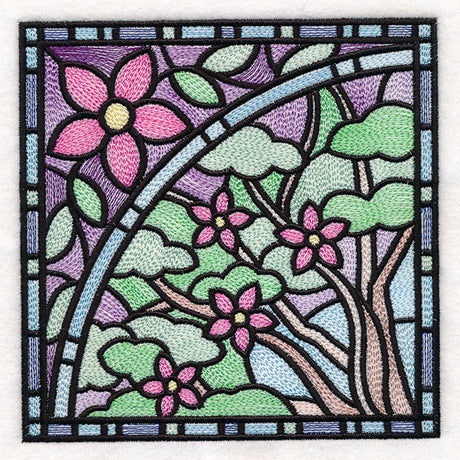 All The Seasons Stained Glass Tree - Spring