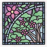 All The Seasons Stained Glass Tree - Spring