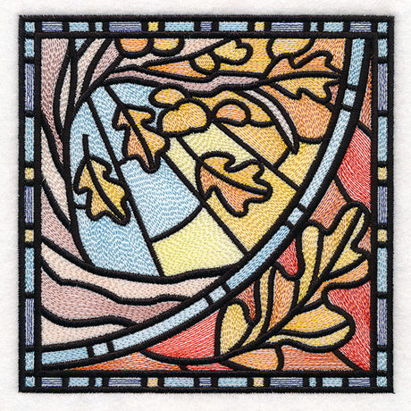 All The Seasons Stained Glass Tree - Fall