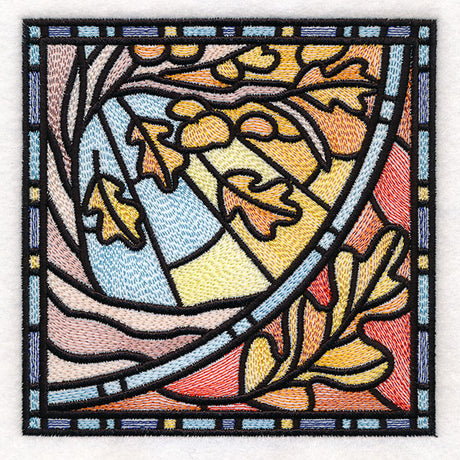 All The Seasons Stained Glass Tree - Fall