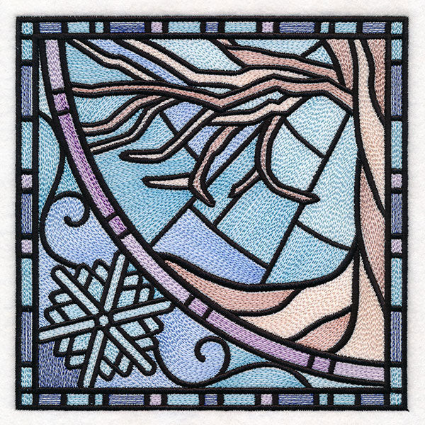 All The Seasons Stained Glass Tree - Winter