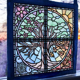 All The Seasons Stained Glass Tree - Winter