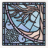All The Seasons Stained Glass Tree - Winter