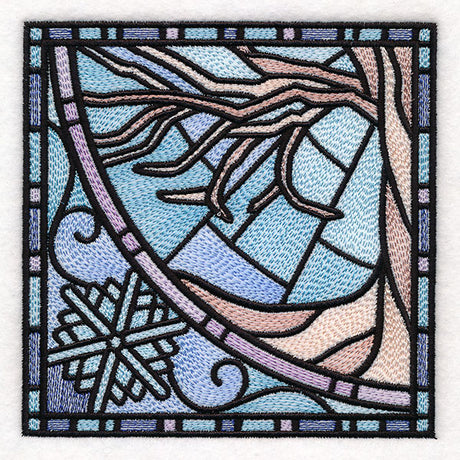 All The Seasons Stained Glass Tree - Winter