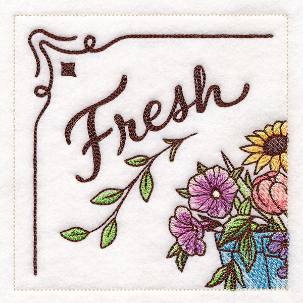 Flower Market Sign Panel 1