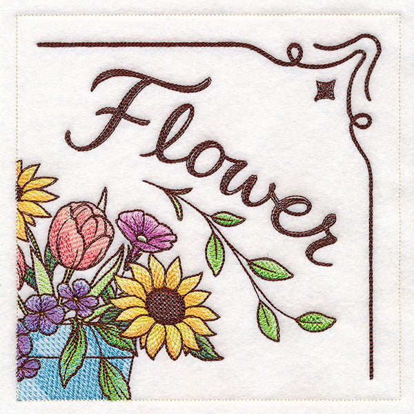 Flower Market Sign Panel 2